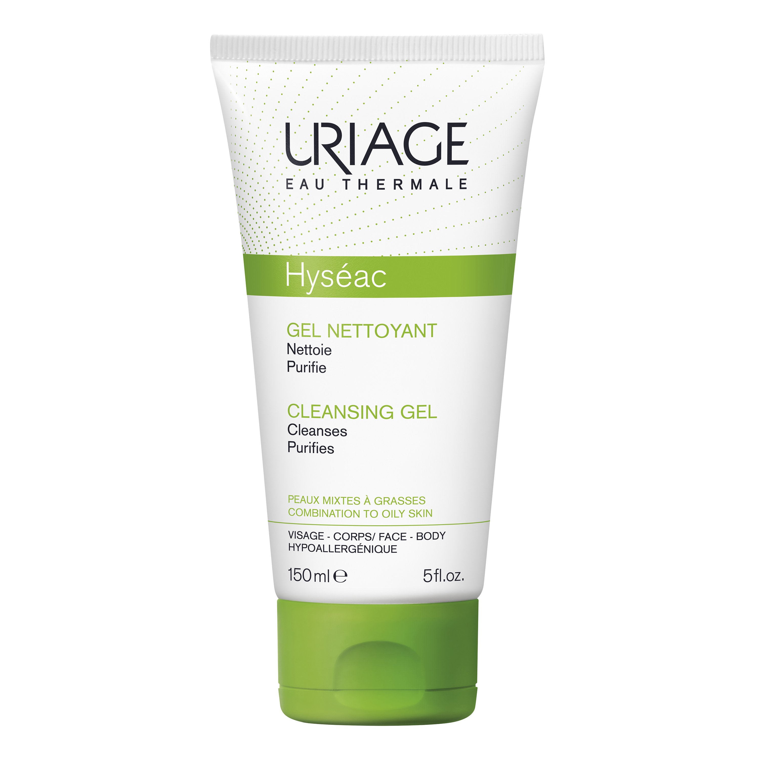 Uriage Eau Thermale Hyseac Cleansing Gel Απομακρύνει τους Ρύπους και την Περίσσεια Σμήγματος 150ml