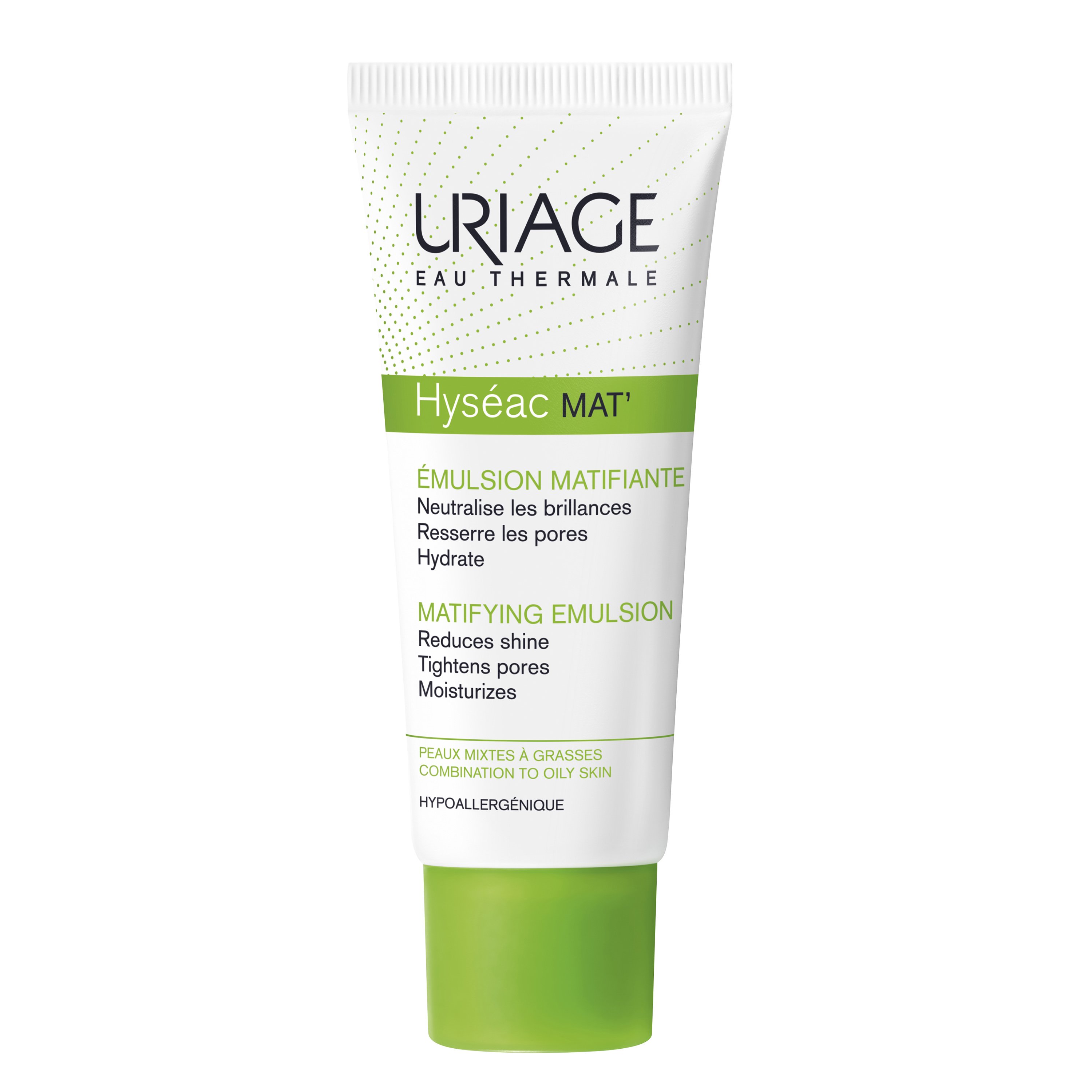 Uriage Eau Thermale Hyseac Mat Matifying Emulsion Εξασφαλίζει ματ Αποτέλεσμα Ενυδάτωση και Στυπτικές Ιδιότητες 40ml