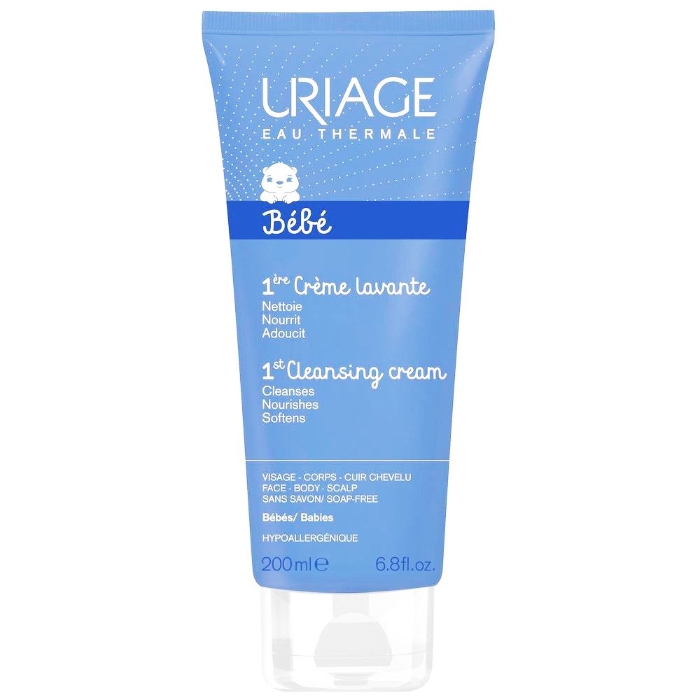 Uriage Eau Thermale Bebe 1st Cleansing Cream Βάση Καθαρισμού Χωρίς Σαπούνι με Φυσιολογικό pH 200ml