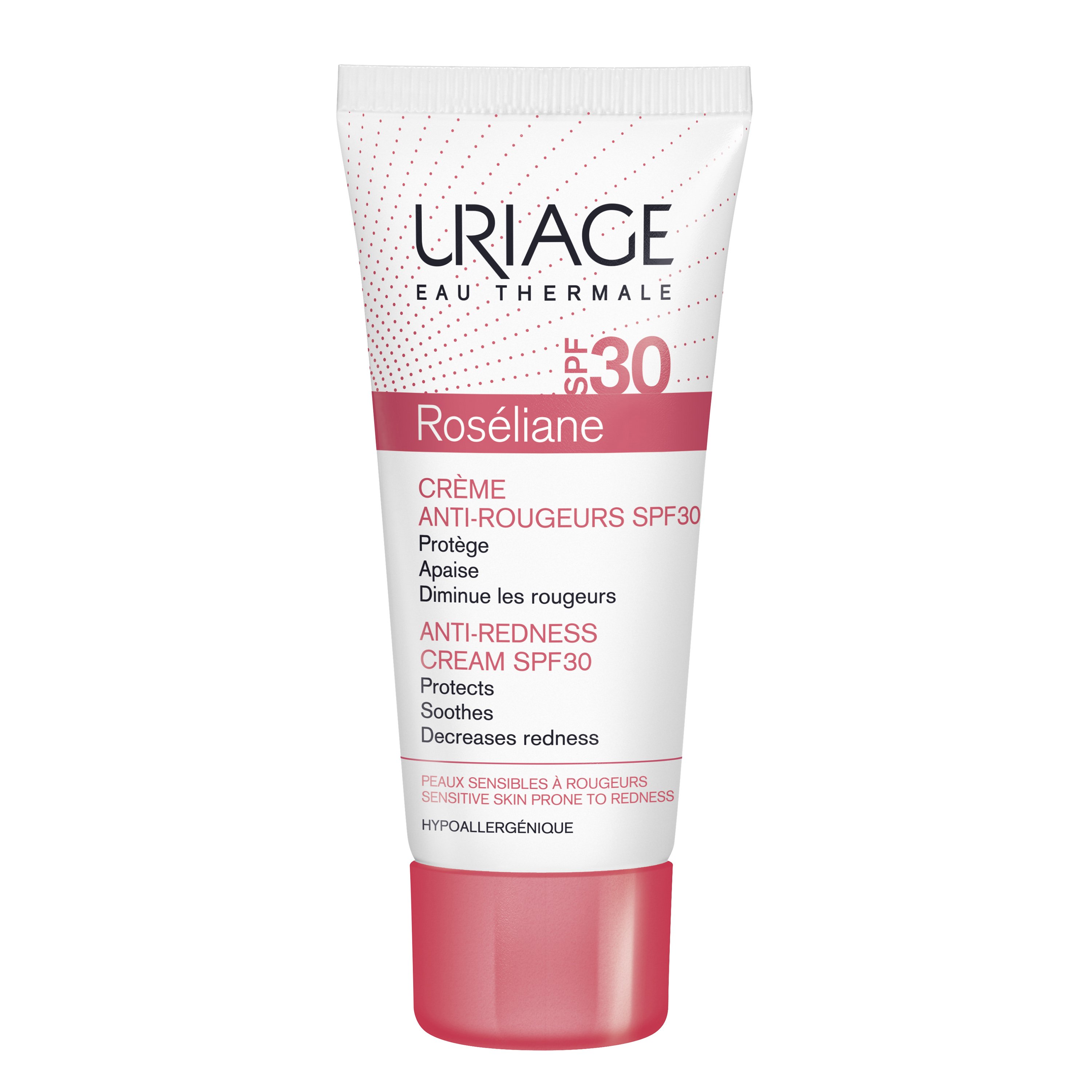 Uriage Eau Thermale Spf30 Roseliane CC Cream Ενυδατική Καταπραϋντική Αντηλιακή Κρέμα Κατά της Ερυθρότητας με Χρώμα 40ml