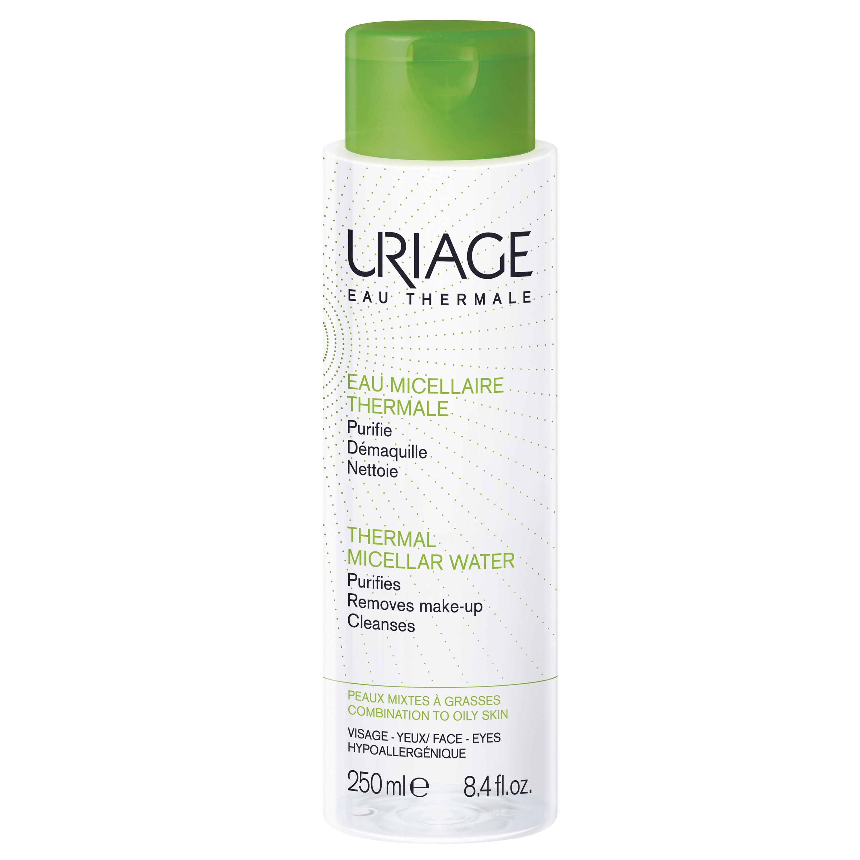 Uriage Eau Thermal Micellar Water Αφαιρεί Τέλεια το Μακιγιάζ για Μικτές Επιδερμίδες 250ml