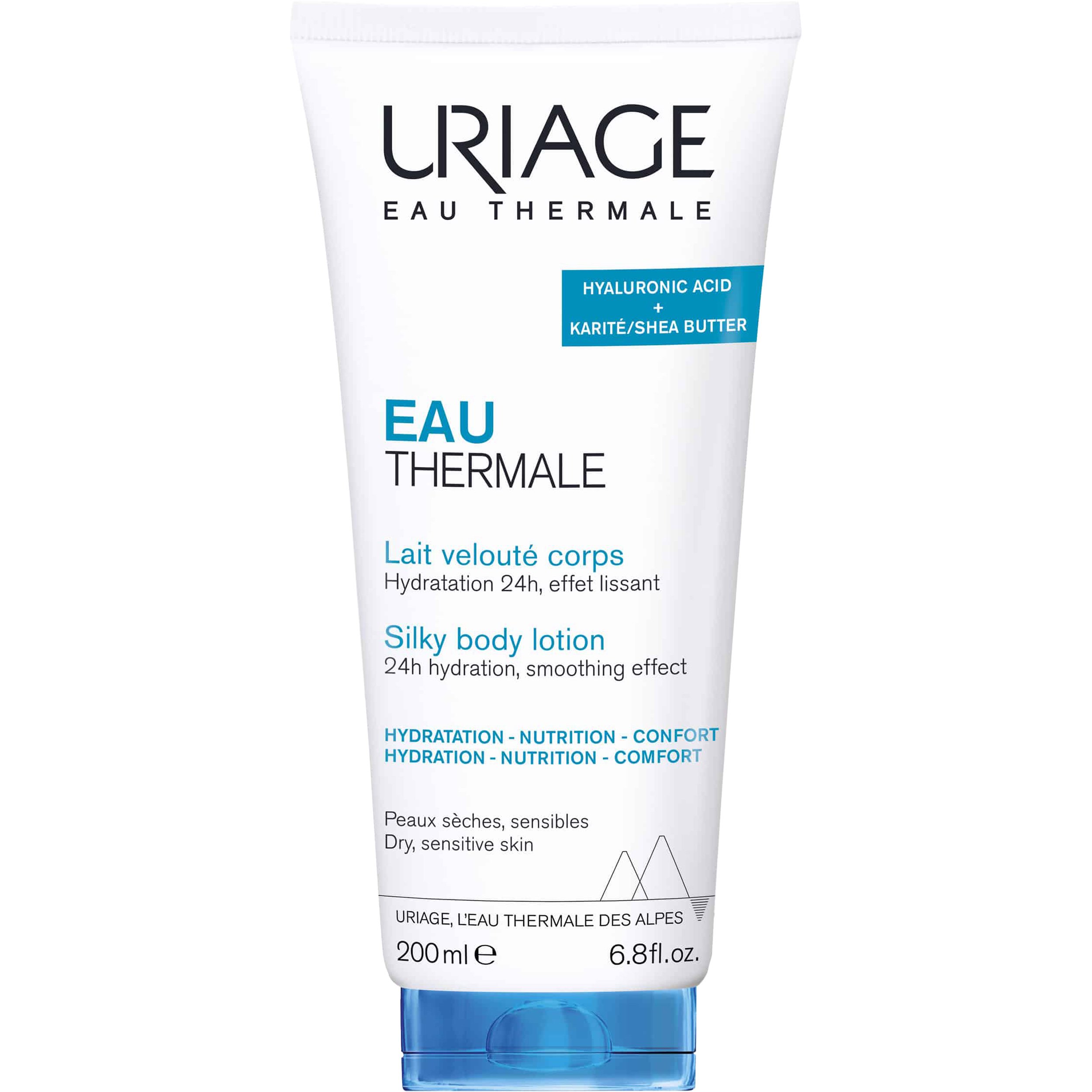 Uriage Eau Thermale Silky Body Lotion Λοσιόν Σώματος 24ωρης Ενυδάτωσης για Ευαίσθητες & Ξηρές Επιδερμίδες 200ml