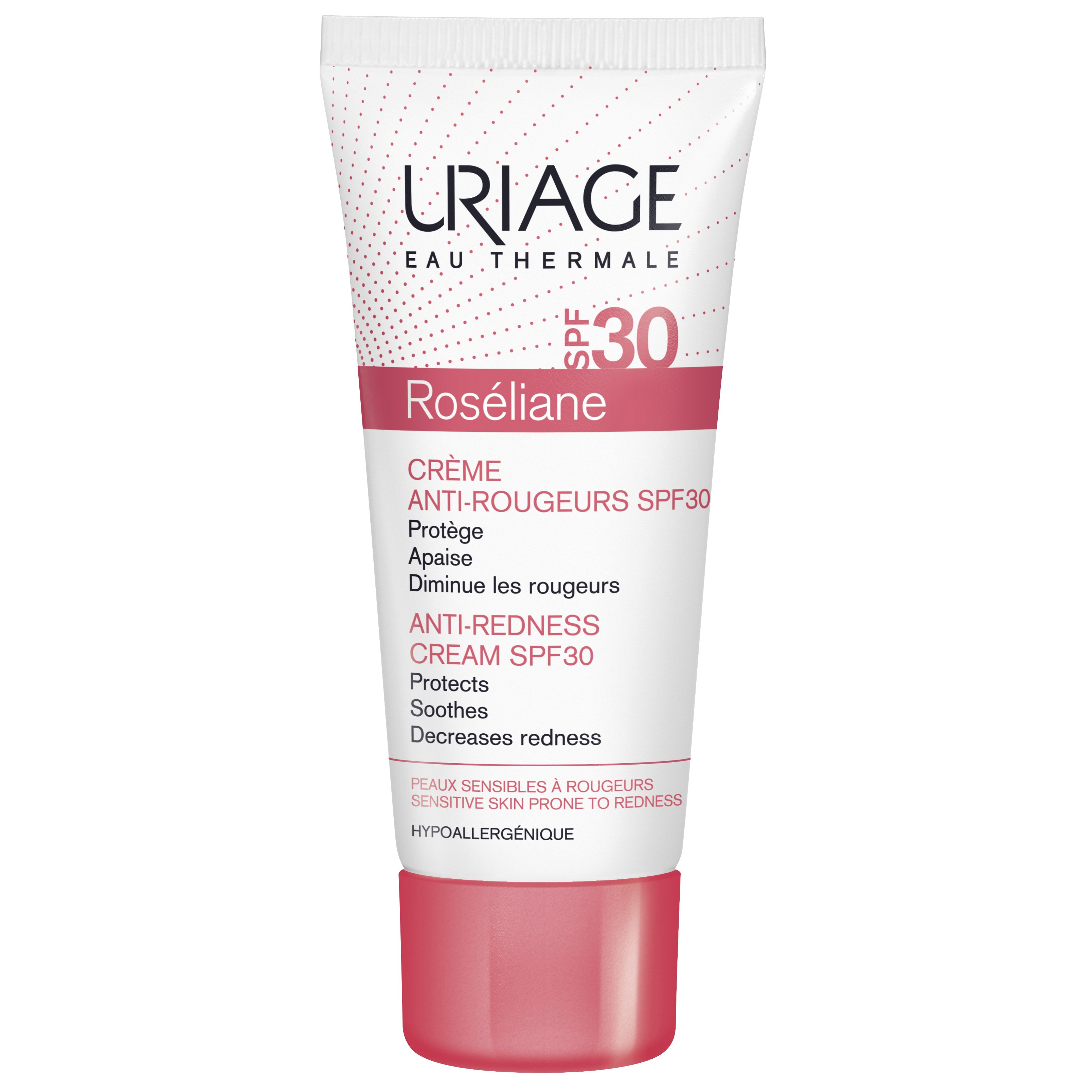 Uriage Eau Thermale Roseliane Spf30 Anti-Redness Cream Ενυδατική Καταπραϋντική Αντηλιακή Κρέμα Κατά της Ερυθρότητας 40ml