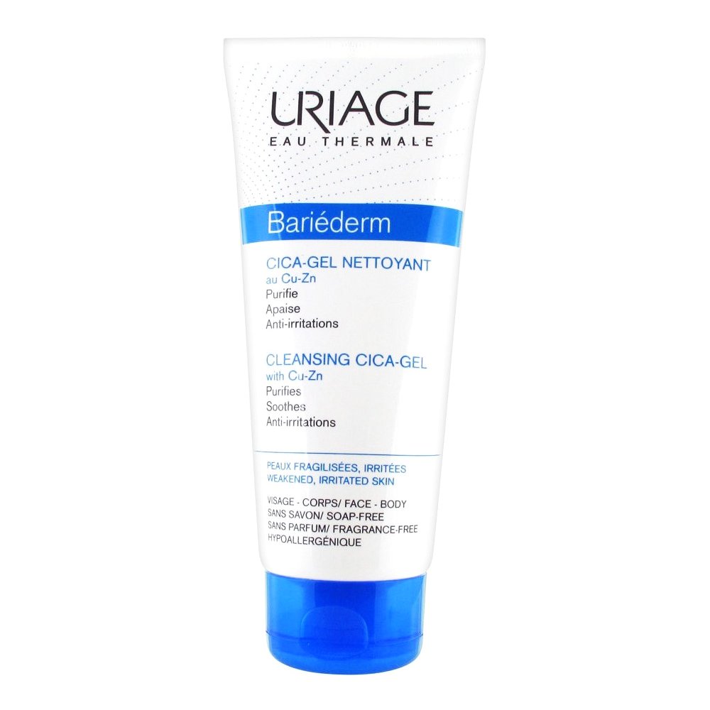 Uriage Eau Thermale Bariederm Cleansing Cica-Gel With Cu-Zn Τζελ Καθαρισμού που Καταπραΰνει και Εξυγιαίνει το Δέρμα 200ml