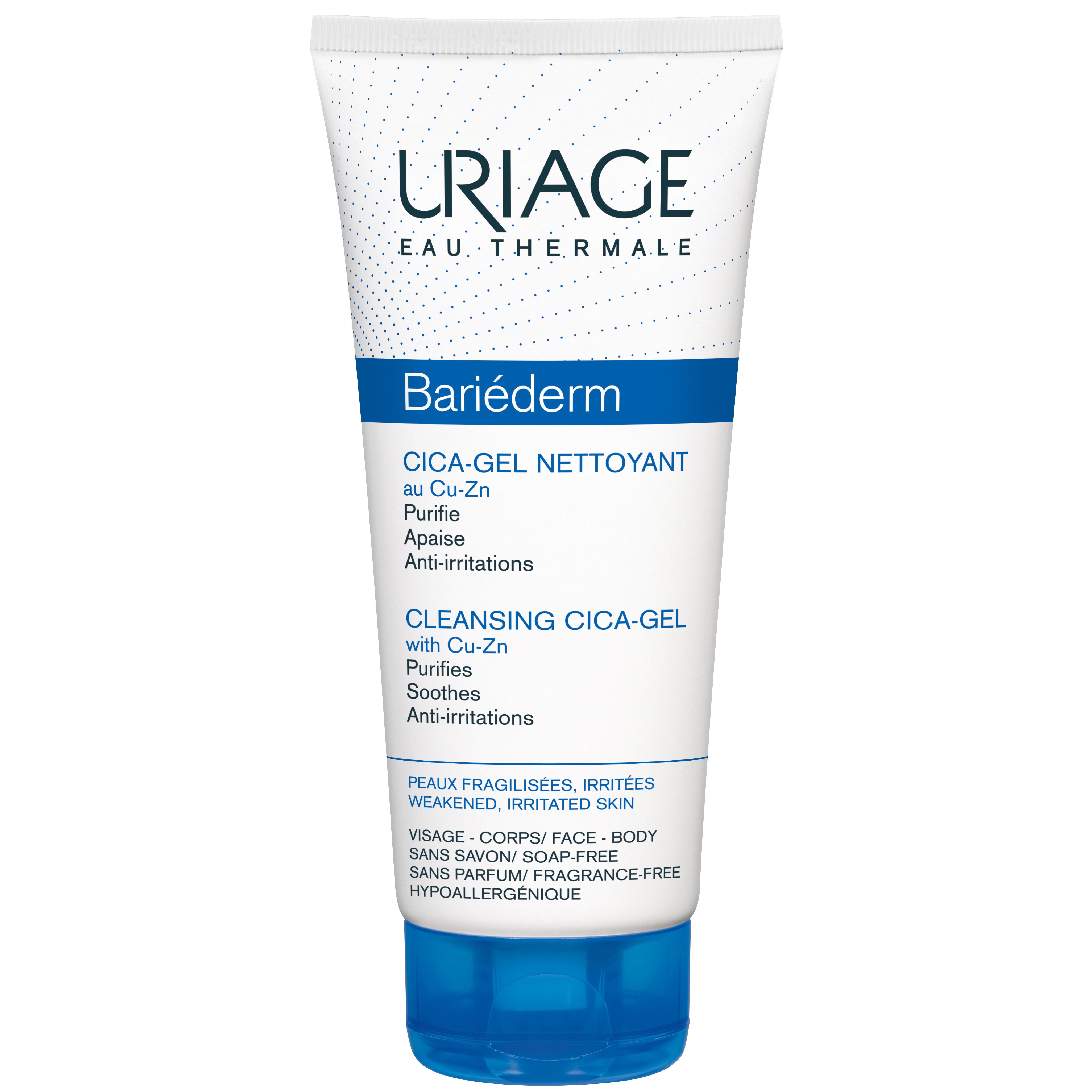 Uriage Eau Thermale Bariederm Cleansing Cica-Gel With Cu-Zn Τζελ ...