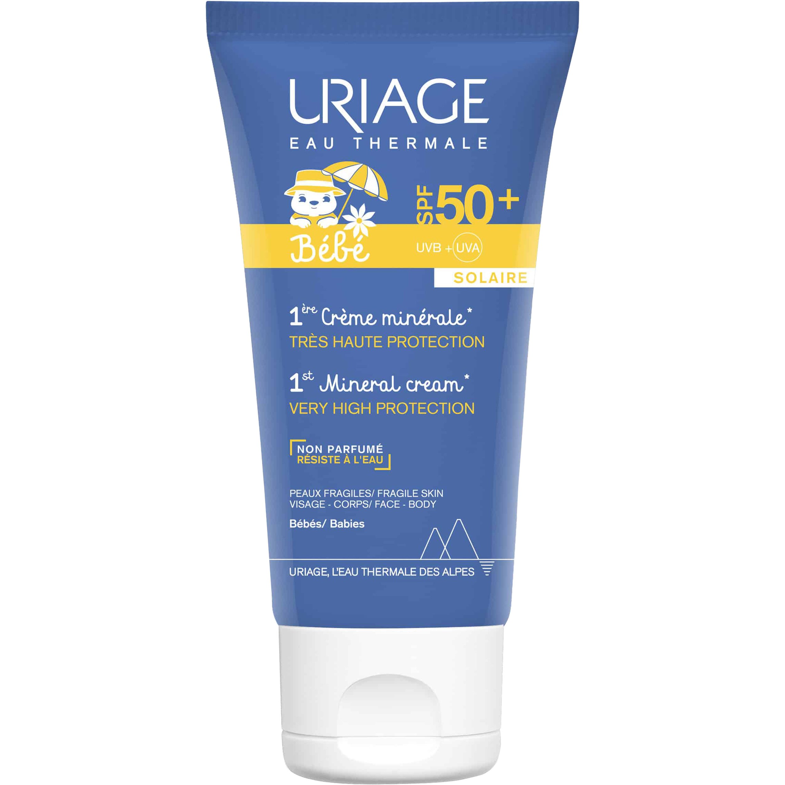 Uriage Uriage Bebe 1st Mineral Cream Spf50+ Βρεφική Αντηλιακή Κρέμα Προσώπου, Σώματος Πολύ Υψηλής Προστασίας 50ml