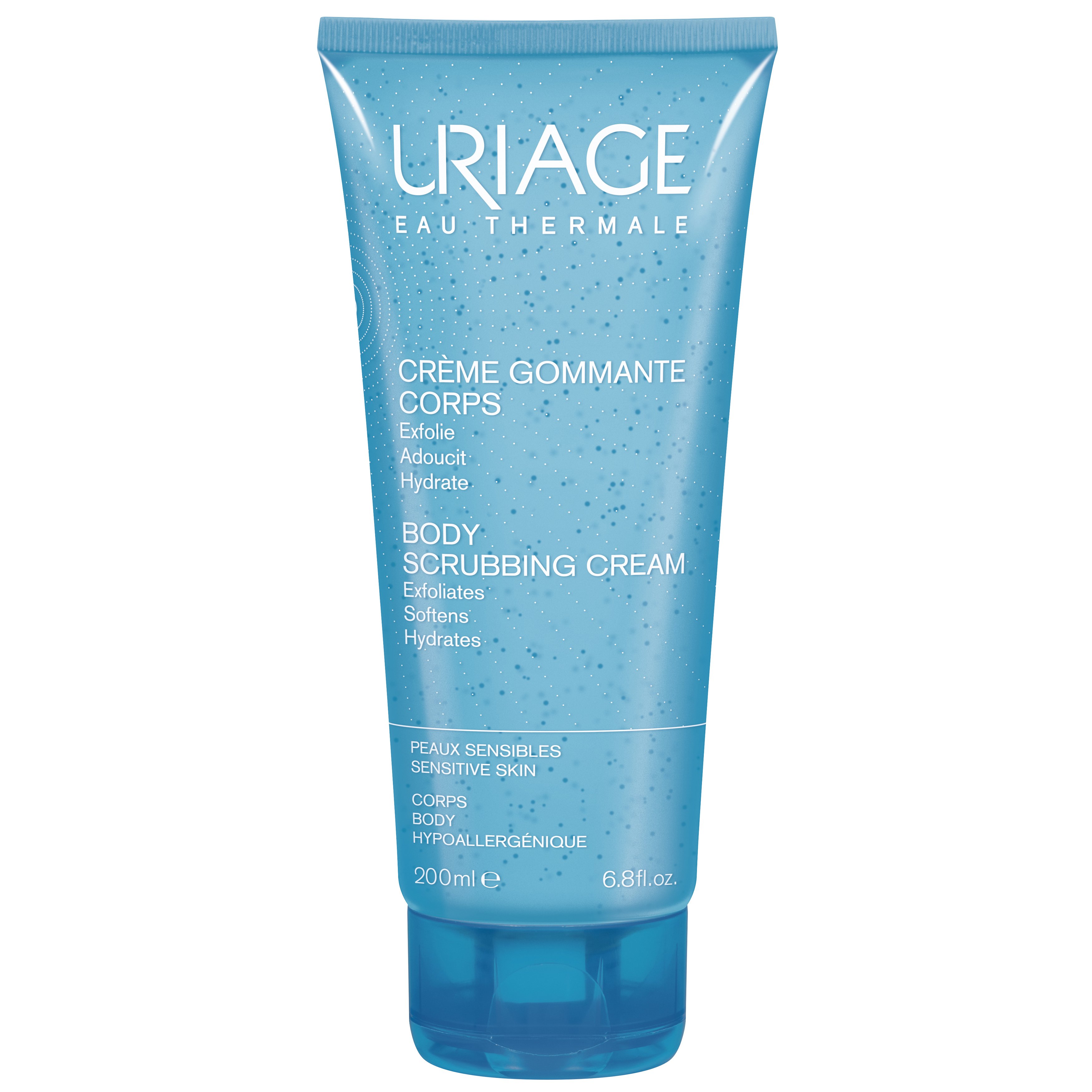 Uriage Eau Thermale Body Scrubbing Cream Κρέμα Απολέπισης Σώματος, Ιδανική για Ευαίσθητη Επιδερμίδα 200ml