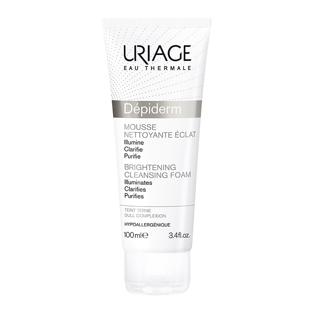 Uriage Eau Thermale Depiderm Brightening Cleansing Foam Κρεμώδης Αφρός που Καθαρίζει Απαλά και Εξυγιαίνει το Δέρμα 100ml