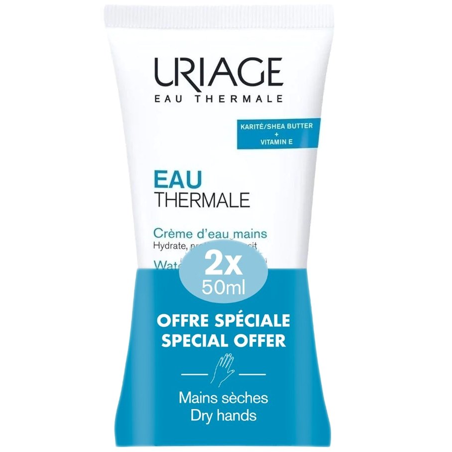 Uriage Promo Eau Thermale Water Hand Cream Ενυδατική & Προστατευτική Κρέμα Χεριών για Κανονικό προς Ξηρό Δέρμα 50ml (2x50ml)