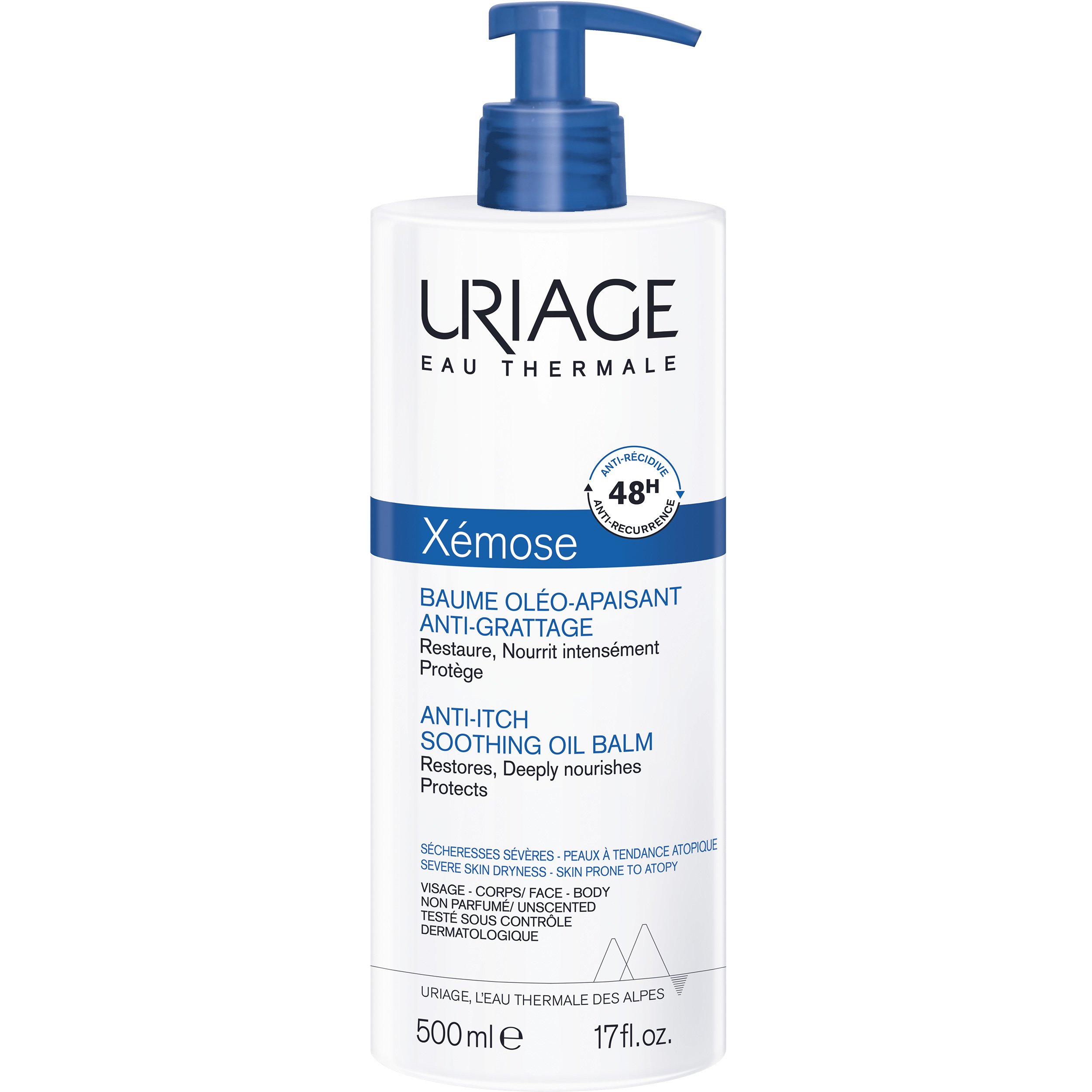 Uriage Uriage Xemose Anti-Itch Soothing Oil Balm Προστατευτικό Βάλσαμο σε Λάδι για το Πολύ Ξηρό Δέρμα & Κατά του Κνησμού 500ml