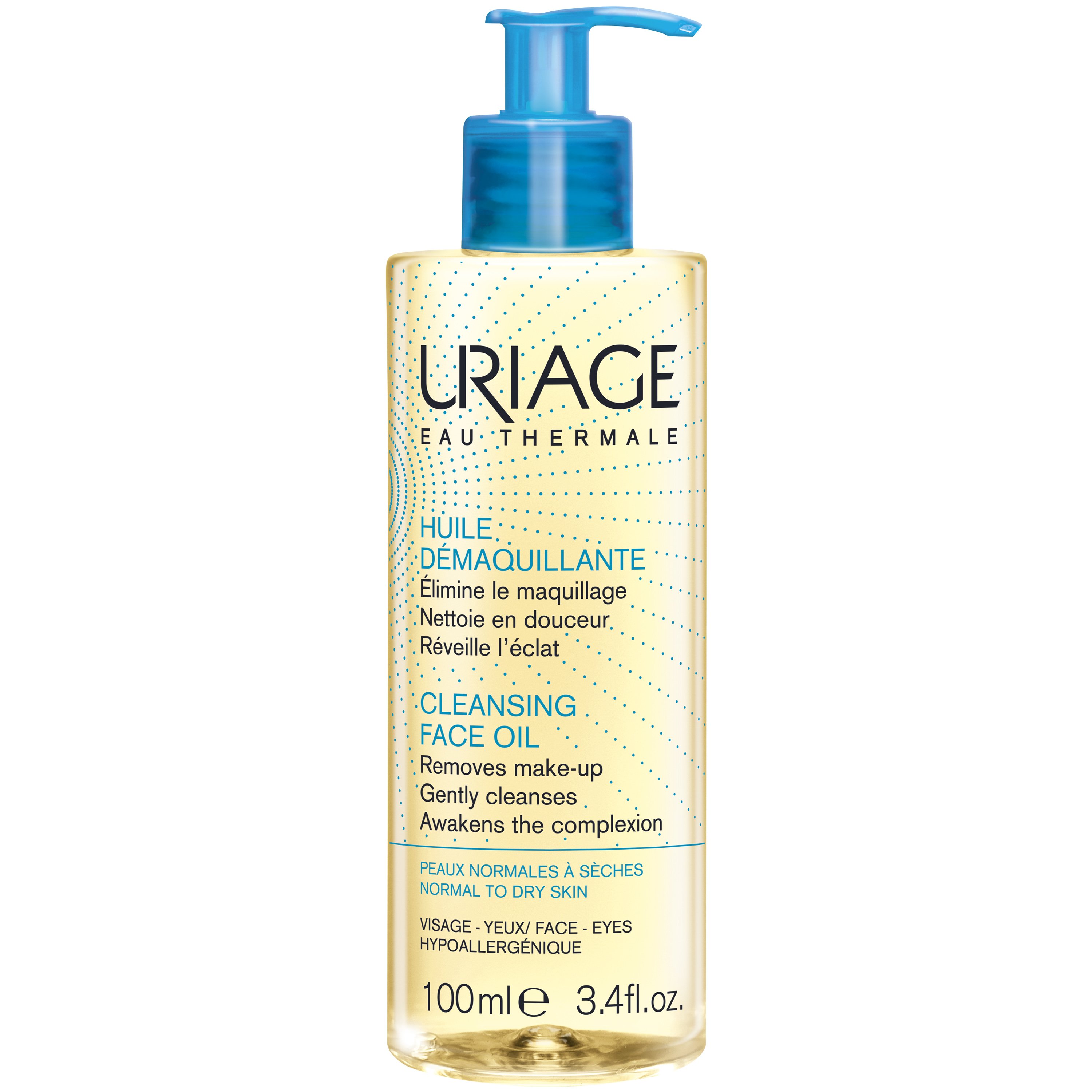 Uriage Eau Thermale Cleansing Face Oil Απομακρύνει το Μακιγιάζ το Σμήγμα και τους Ρύπους 100ml
