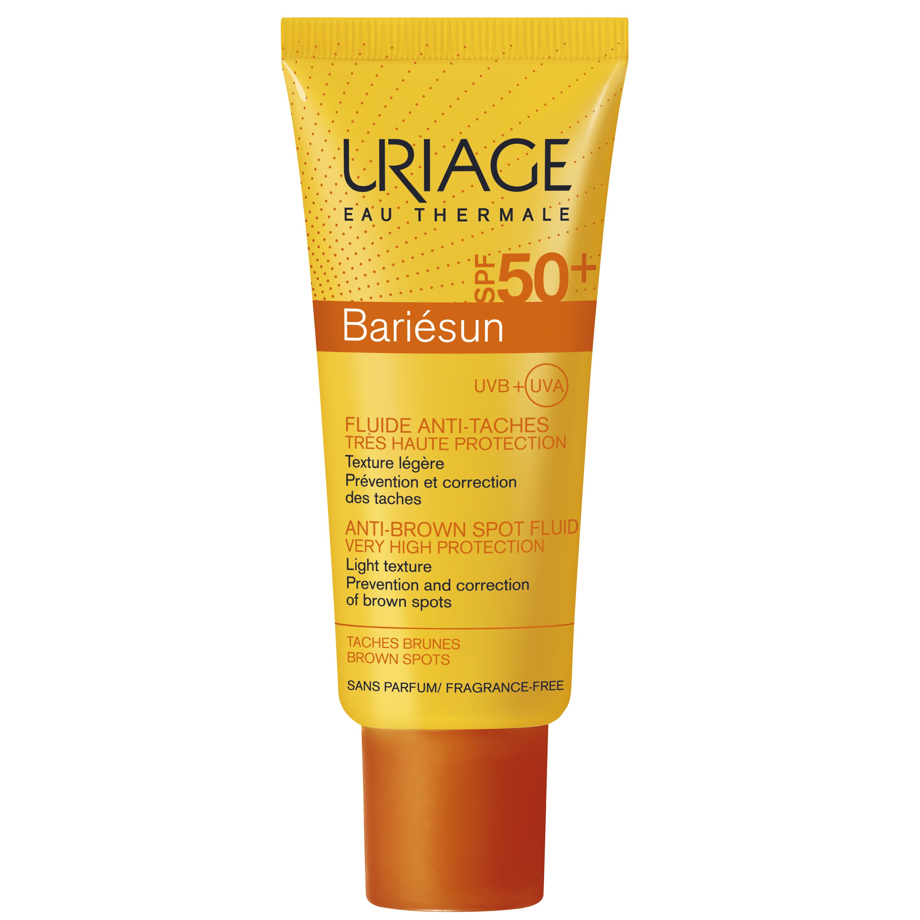 Uriage Bariesun Spf50+ Anti-Brown Spot Fluid Very High Protection Αντηλιακή Fluid Κρέμα Προσώπου Κατά των Καφέ Κηλίδων 40ml