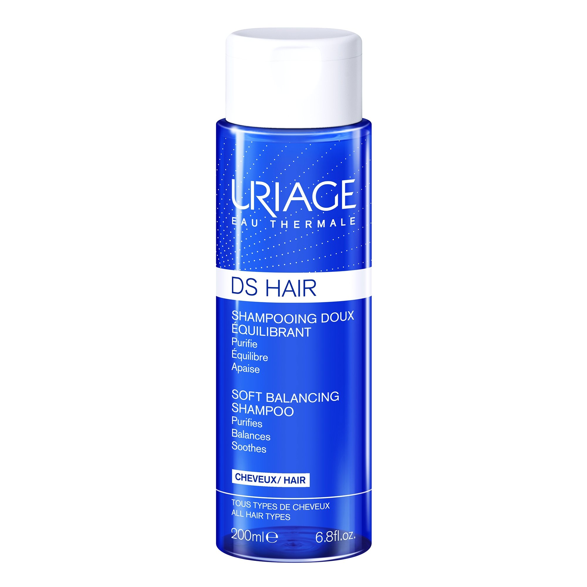 Uriage Eau Thermale Ds Hair Soft Balancing Shampoo Καταπραΰνει το Τριχωτό της Κεφαλής και Παρέχει Άνεση και Φρεσκάδα 200ml