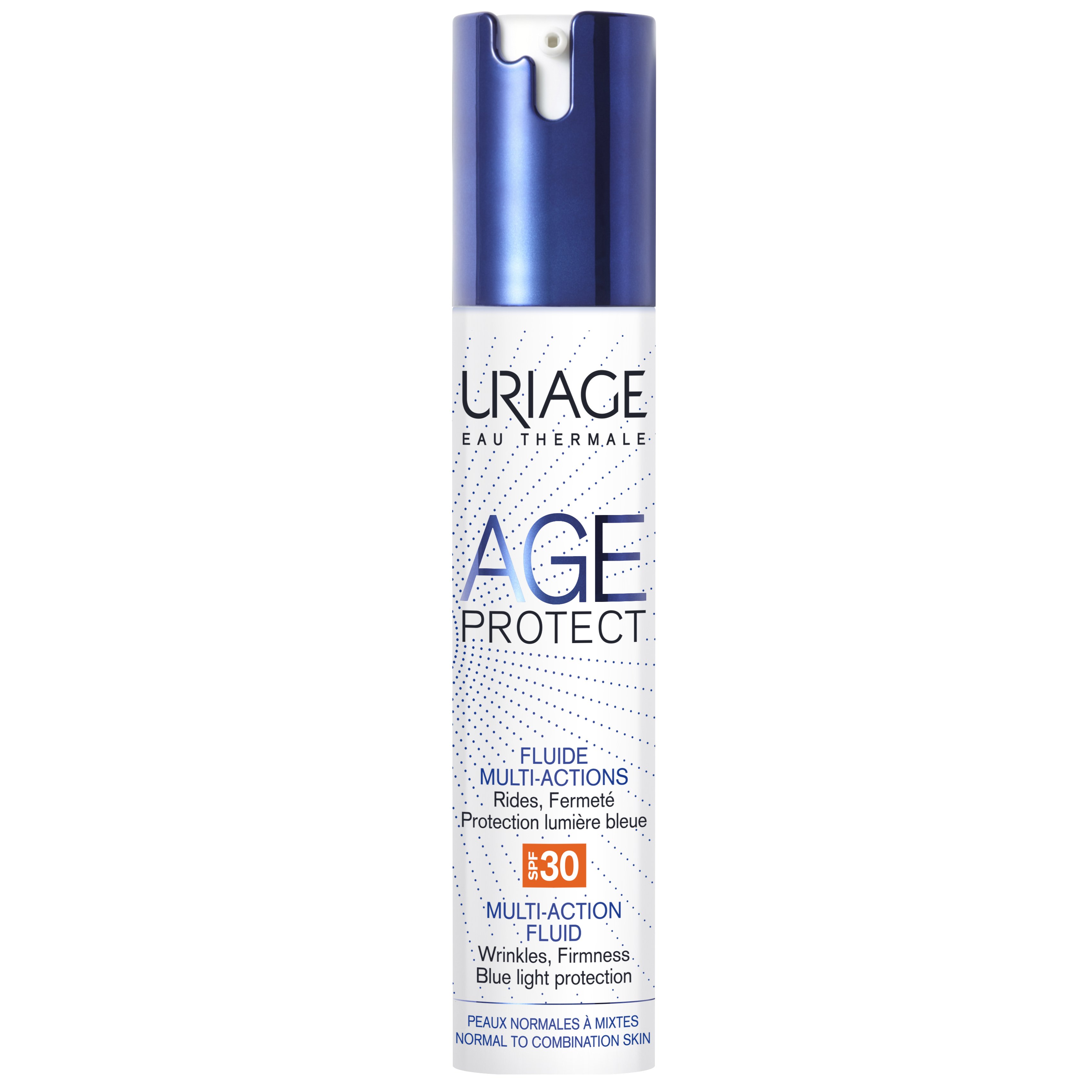 Uriage Eau Thermale Age Protect Multi-Action Fluid Spf30 Αντιγηραντική Λεπτόρρευστη Φροντίδα, Κανονικές Μικτές Επιδερμίδες 40ml