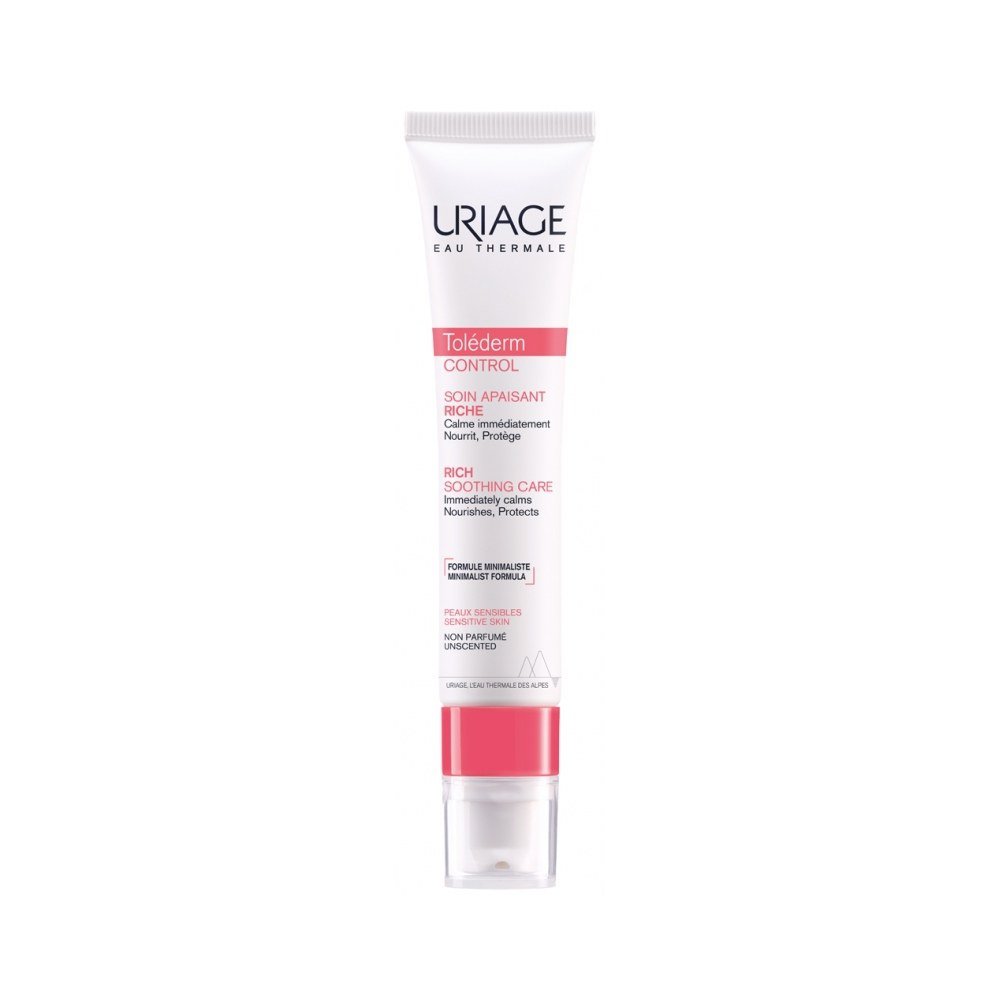 Uriage Tolederm Control Rich Soothing Care Κρέμα Προσώπου Πλούσιας Υφής για Ενυδάτωση Αλλεργικής & Δυσανεκτικής Επιδερμίδας 40ml