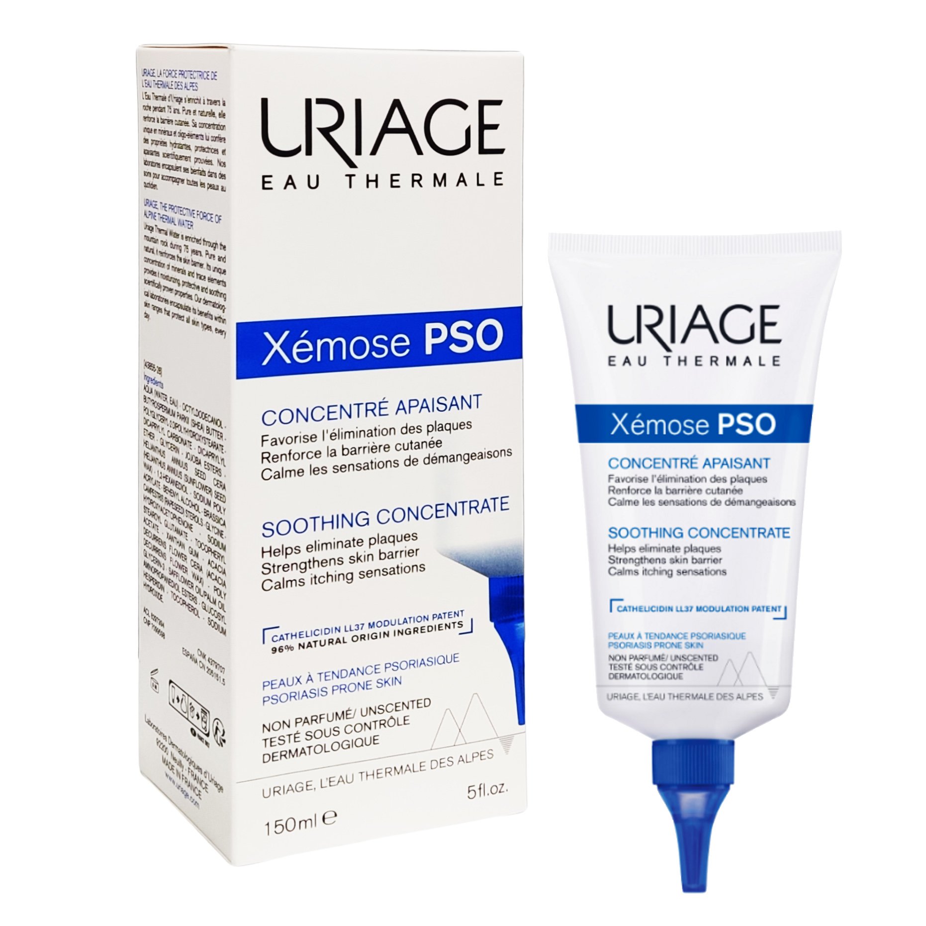 Uriage Eau Thermale Xemose PSO Soothing Concentrate Cream Λεπτόρρευστη Κρέμα Ιδανική για Επιδερμίδες με Τάση για Ψωρίαση 150ml
