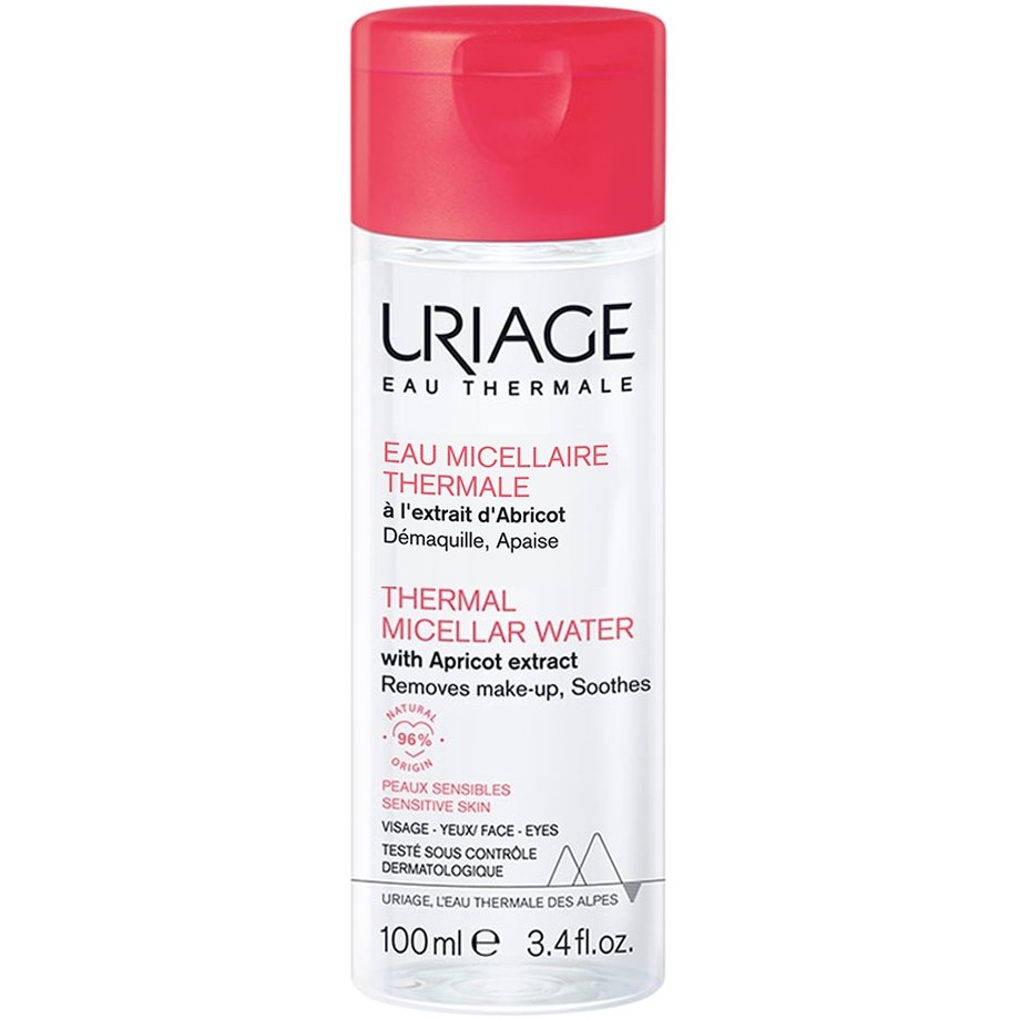 Uriage Eau Thermal Micellar Water Ιαματικό Νερό με Βερίκοκο για Πρόσωπο & Μάτια που Αφαιρεί Τέλεια το Μακιγιάζ, Ευαίσθητη Επιδερμίδα 100ml
