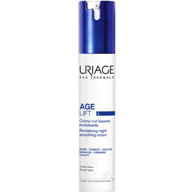Uriage Age Lift Revitalizing Night Smoothing Cream Αντιγηραντική Κρέμα Νυκτός για Σύσφιξη & Αναζωογόνηση, Όλοι οι Τύποι Επιδερμίδας 40ml