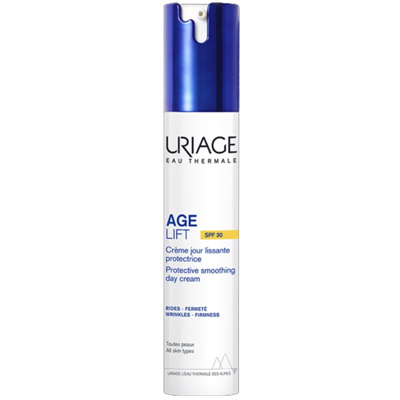 Uriage Age Lift Protective Smoothing Day Cream Spf30 Αντιρυτιδική, Αντηλιακή Κρέμα Ημέρας Υψηλής Προστασίας για Σφριγηλότητα & Προστασία από τη Φωτογήρανση 40ml