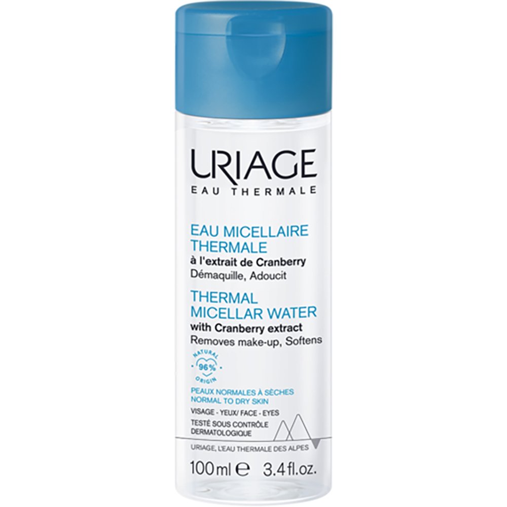 Uriage Eau Thermal Micellar Water Ιαματικό Νερό με Cranberry για Πρόσωπο & Μάτια που Αφαιρεί Τέλεια το Μακιγιάζ, Κανονική προς Ξηρή Επιδερμίδα 100ml