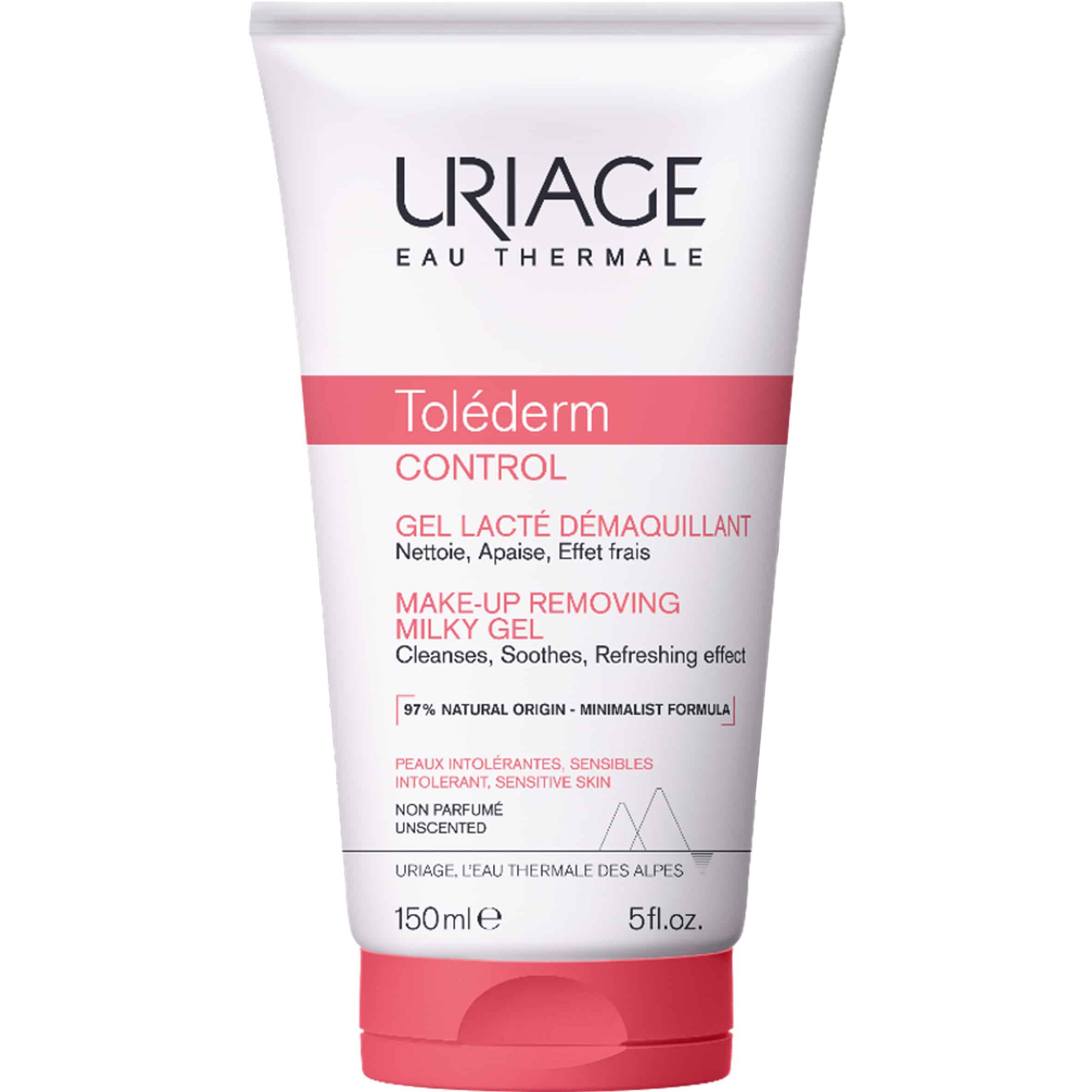 Uriage Tolederm Control Make-Up Removing Milky Gel Ντεμακιγιάζ Προσώπου σε Μορφή Γαλακτώματος για το Ευαίσθητο & Δυσανεκτικό Δέρμα 150ml