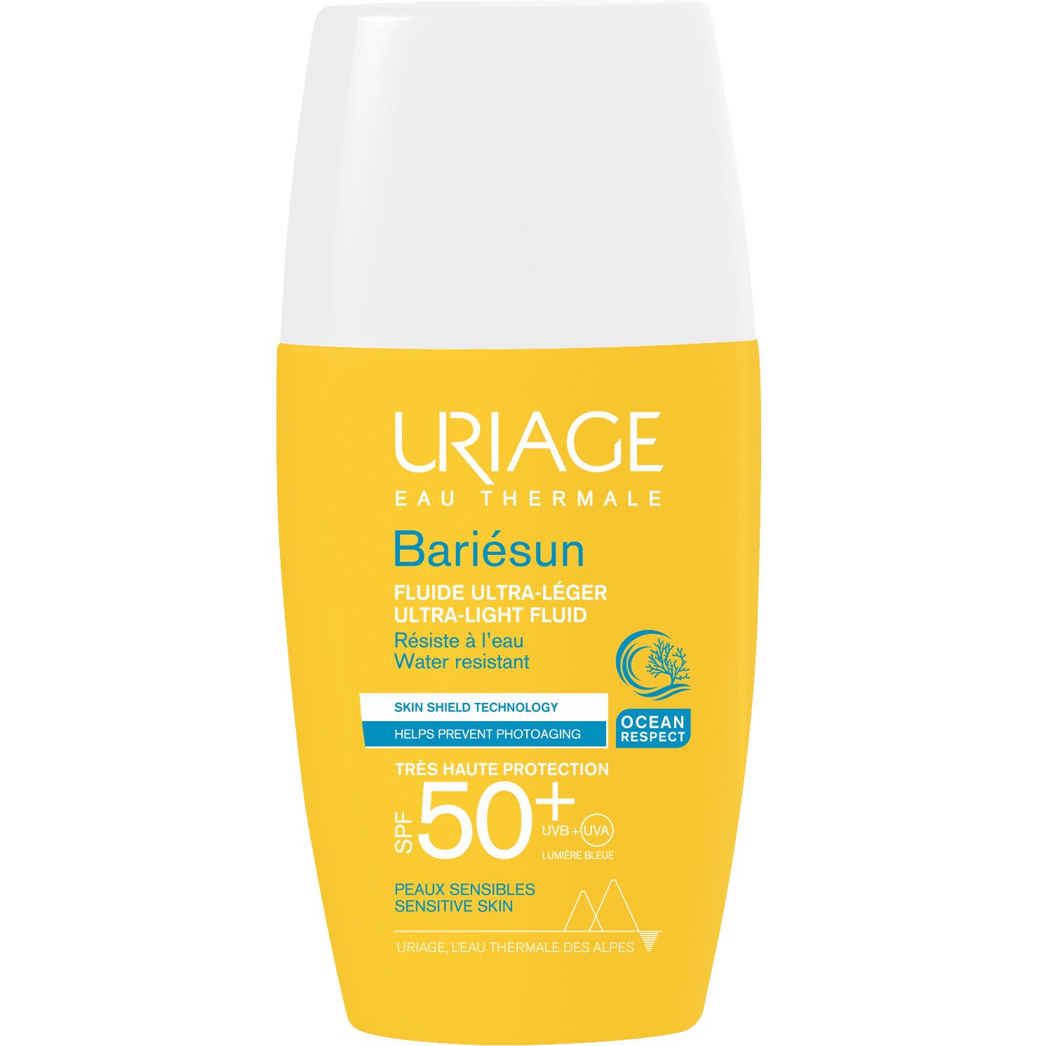 Uriage Uriage Bariesun Ultra-Light Fluid Spf50+ Αντηλιακό Γαλάκτωμα Προσώπου Πολύ Υψηλής Προστασίας με Λεπτόρρευστη Υφή, Κατάλληλο για Ευαίσθητες Επιδερμίδες 30ml