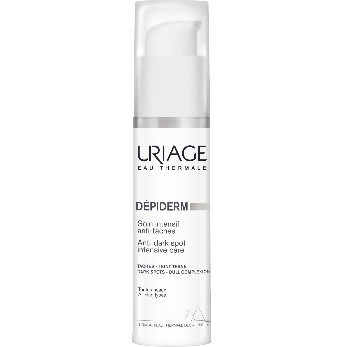 Uriage Depiderm Anti-Dark Spot Intensive Care Αγωγή Πρόληψης & Αντιμετώπισης των Καφέ Κηλίδων σε Πρόσωπο - Λαιμό - Ντεκολτέ, Κατάλληλη για Όλους τους Τύπους Επιδερμίδας 30ml