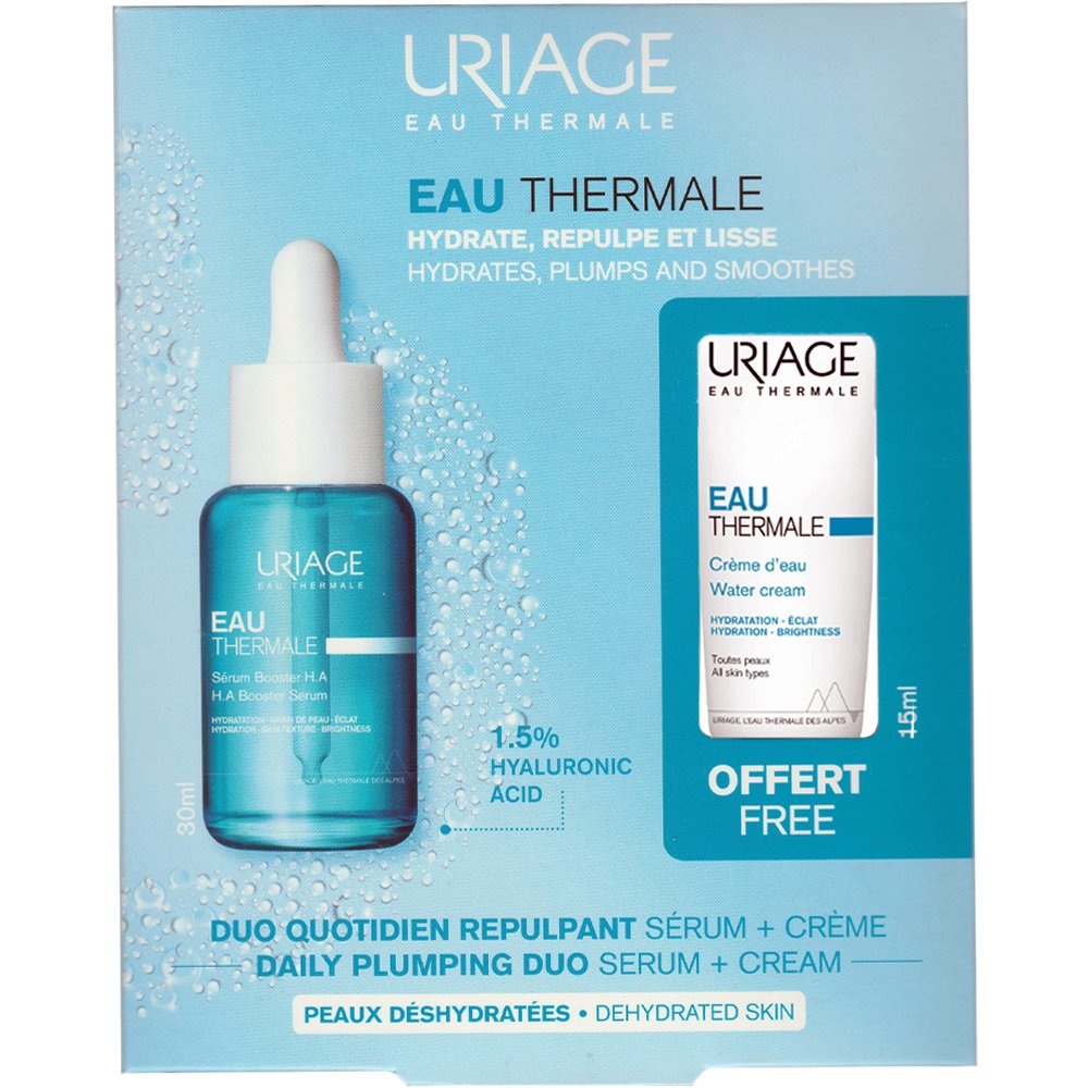 Uriage Eau Thermale Promo H.A. Booster Serum 30ml & Δώρο Water Cream 15ml