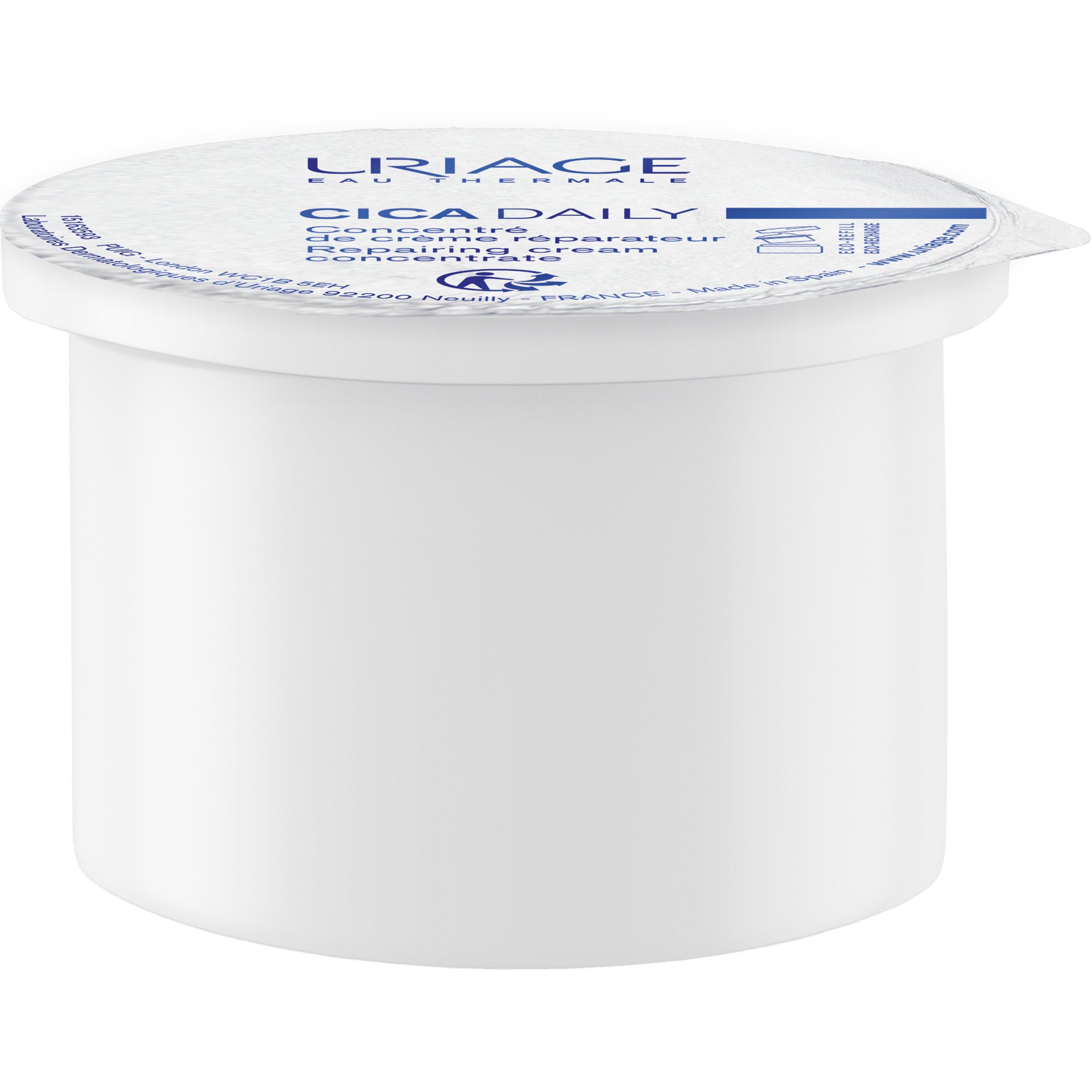 Uriage Cica Daily Repairing Concentrate Cream Refill Ανταλλακτικό Ενυδατικής Κρέμας Προσώπου που Βελτιώνει την Ανομοιόμορφη Όψη της Επιδερμίδας & Διορθώνει τις Γραμμές Αφυδάτωσης 50ml