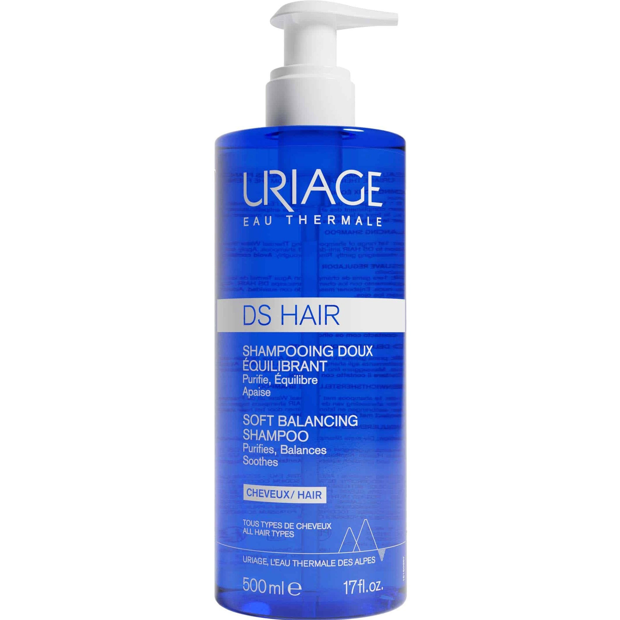 Uriage Uriage DS Hair Soft Balancing Shampoo Σαμπουάν Εξισορρόπησης για Ευαίσθητο Τριχωτό 500ml