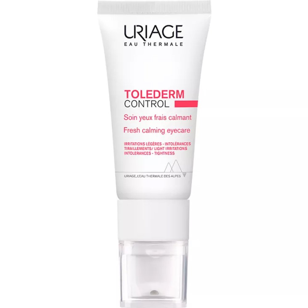 Uriage Tolederm Control Fresh Calming Eyecare Καταπραϋντική Κρέμα Ματιών Ελαφριάς Υφής που Ενυδατώνει τη Δυσανεκτική & Αλλεργική Επιδερμίδα 15ml