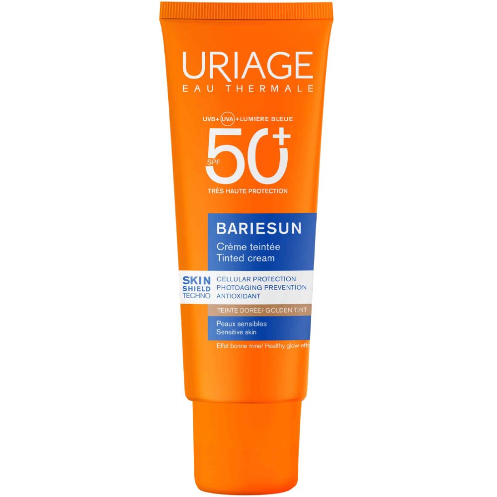 Uriage Bariesun Tinted Spf50+ Cream Αντηλιακή Κρέμα Προσώπου Πολύ Υψηλής Προστασίας με Χρώμα 50ml - Golden Tint