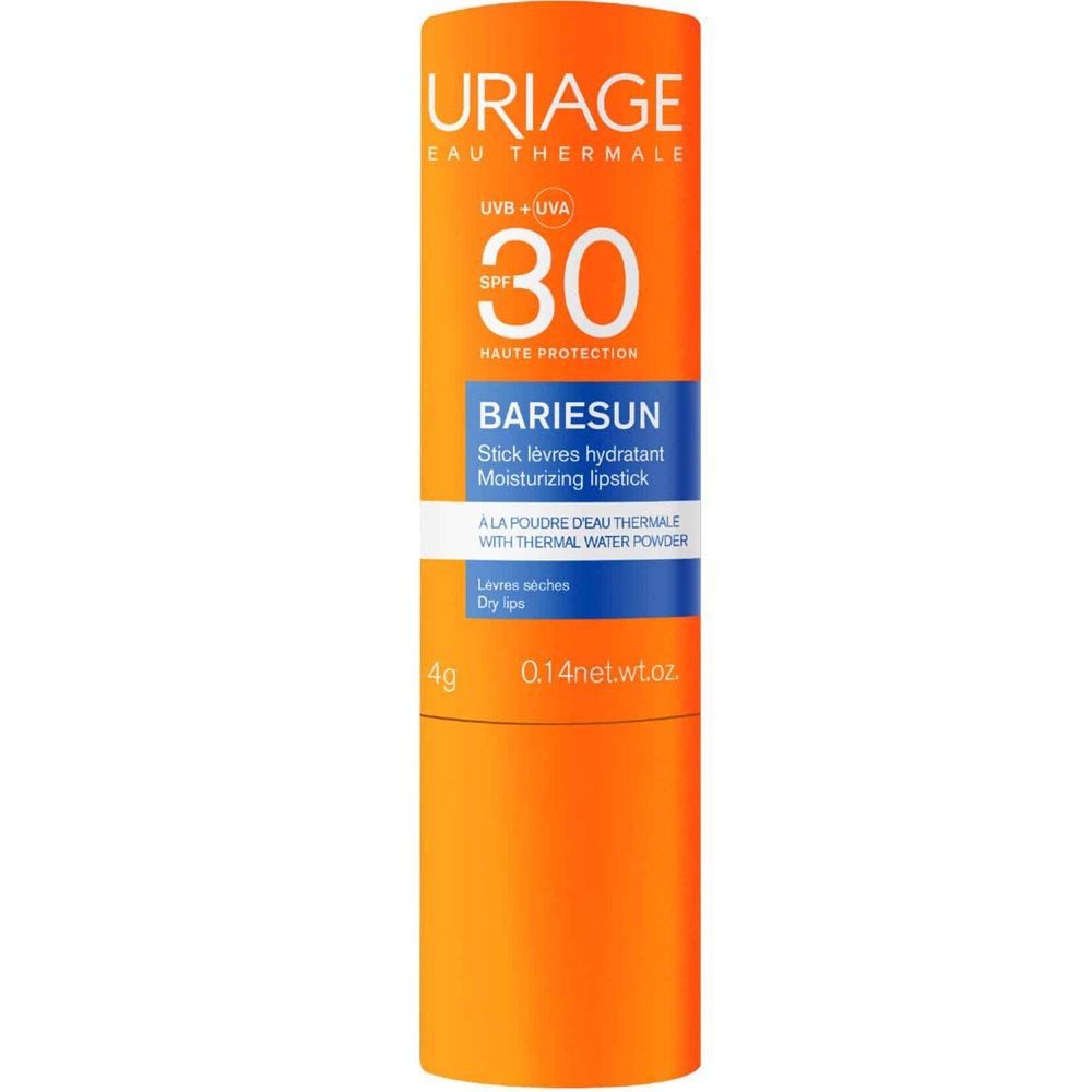 Uriage Bariesun Moisturizing Lipstick Spf30 Αδιάβροχο Ενυδατικό Αντηλιακό Βάλσαμο Χειλιών Υψηλής Προστασίας που Αποκαθιστά τον Επιδερμικό Φραγμό 4gr