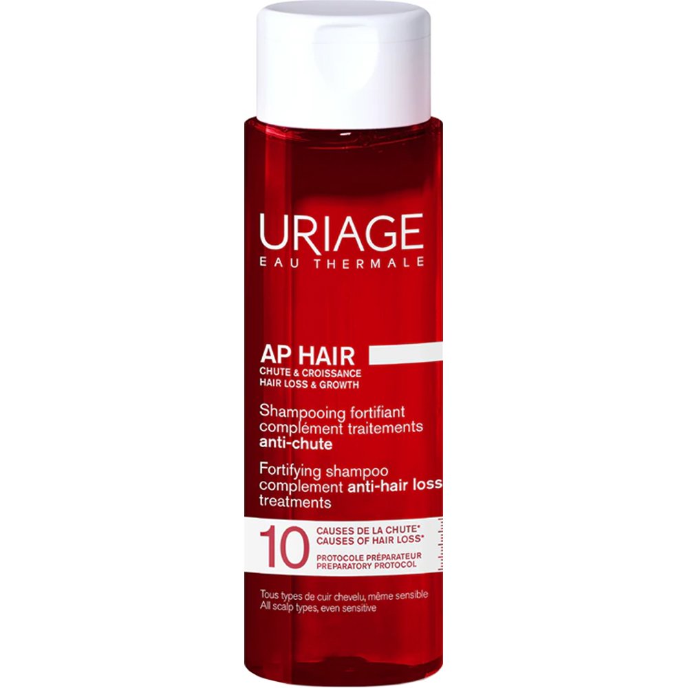 Uriage AP Hair Anti-Hair Loss & Growth Fortifying Shampoo 200ml,Δυναμωτικό Σαμπουάν Κατά της Τριχόπτωσης & της Αραίωσης με Καφεΐνη