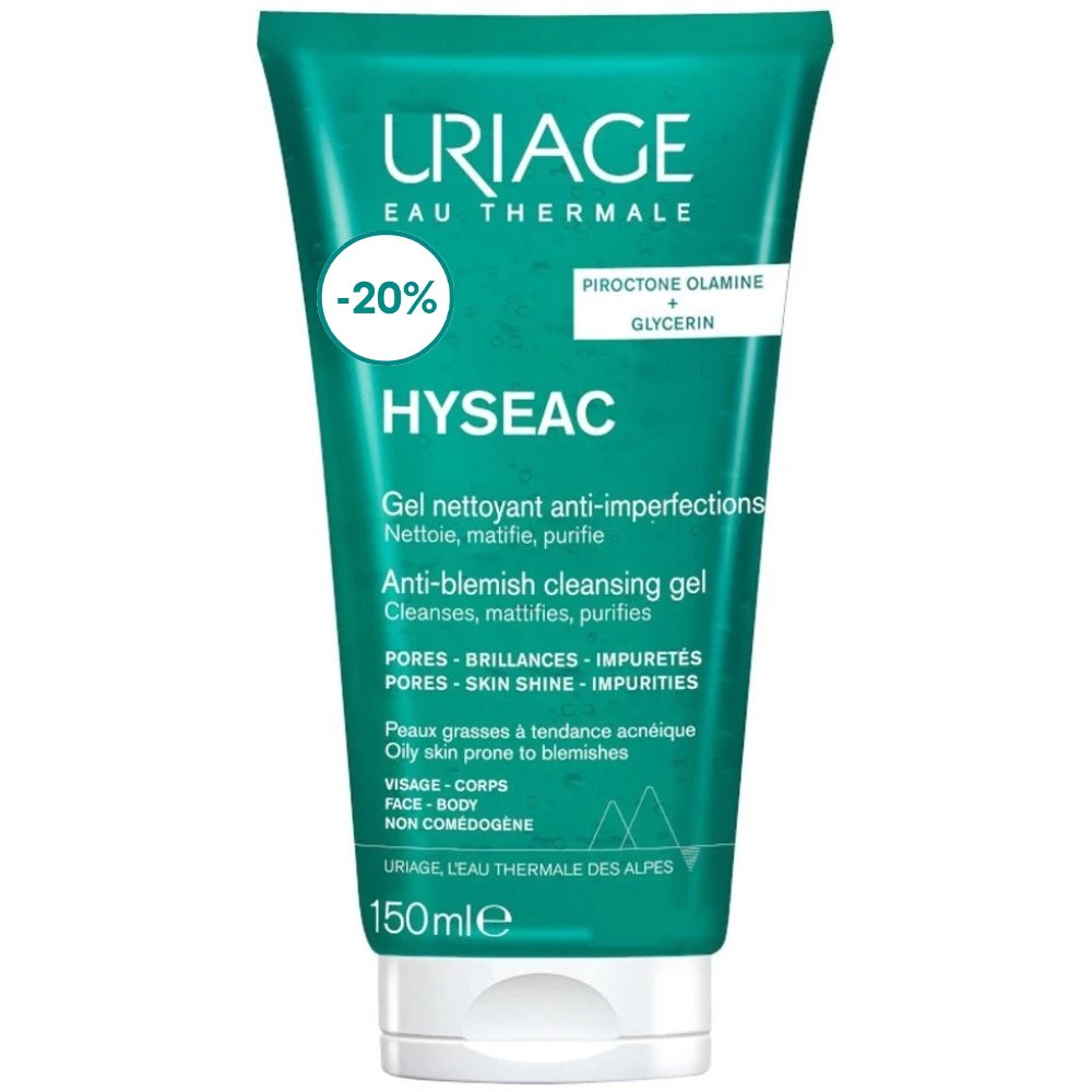 Uriage Promo Hyseac Anti-Blemish Cleansing Gel Τζελ Σώματος για Βαθύ Καθαρισμό Κατά των Κηλίδων που Απομακρύνει τους Ρύπους 150ml