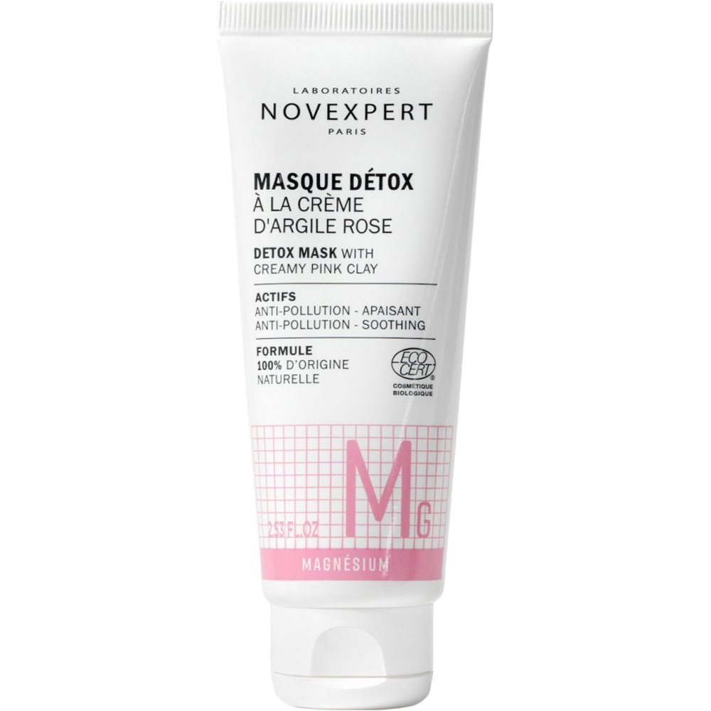 Novexpert Novexpert Detox Mask with Creamy Pink Clay Αποτοξινωτική Μάσκα με Ροζ Άργιλο για Όλους τους Τύπους Δέρματος 75ml