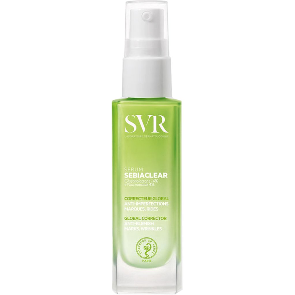 SVR Sebiaclear Global Corrector Serum Ορός Προσώπου Κατά των Ατελειών & Μείωση Ρυτίδων για Επιδερμίδες με Τάση Ακμής με 14% Γλυκονολακτόνη & 4% Νιασιναμίδη 30ml
