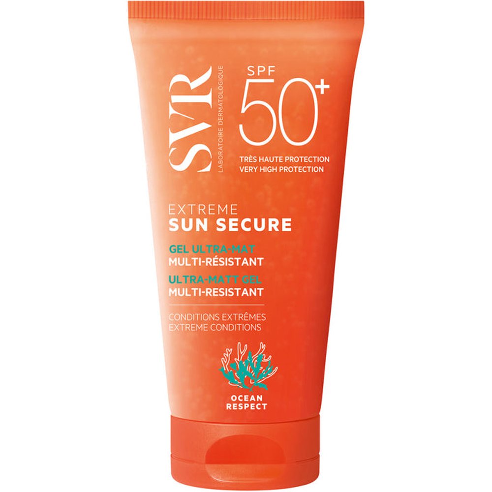 SVR Sun Secure Spf50+ Extreme Ultra Mat Gel Αντηλιακό Προσώπου Πολύ Υψηλής Προστασίας σε μη Λιπαρή Μορφή Τζελ Ανθεκτικό στο Νερό & στον Ιδρώτα 50ml