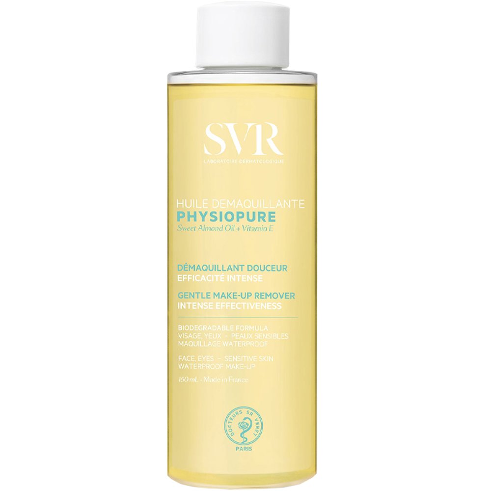 SVR Physiopure Gentle Make-Up Remover Oil Έλαιο Απαλού Καθαρισμού & Ντεμακιγιάζ Προσώπου με Βιταμίνη Ε & Αμυγδαλέλαιο 150ml