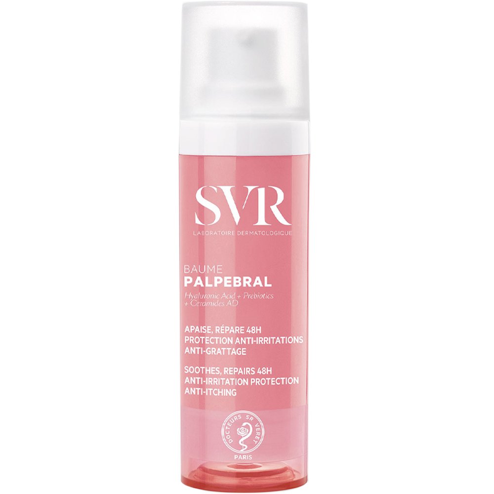 SVR Palpebral 48H Anti-Irritations Protection Balm Ενυδατικό Βάλσαμο Προσώπου & Ματιών κατά Ερεθισμών & Κνησμού με Υαλουρονικό Οξύ, Πρεβιοτικά & Κεραμίδια 30ml