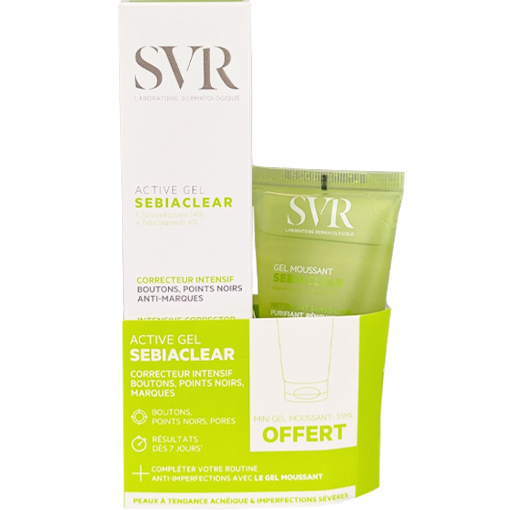 SVR Promo Sebiaclear Intensive Corrector Active Gel 40ml & Δώρο Anti-Imperfections Gel Moussant Cleanser 55ml