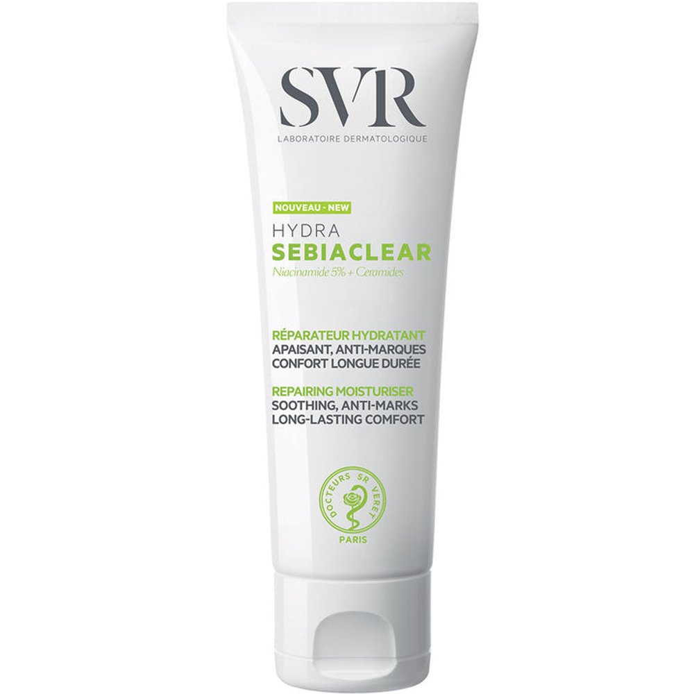 SVR Sebiaclear Hydra Repairing Moisturiser Cream Κρέμα Προσώπου για την Αποκατάσταση του Αφυδατωμένου με Τάση Ακμής Δέρματος με 5% Νιασιναμίδη & Κεραμίδια 40ml