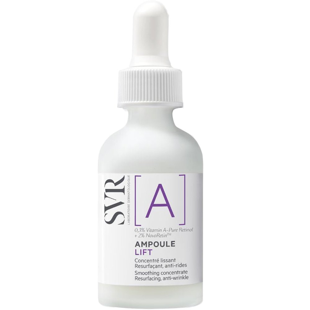 SVR [A] Ampoule Lift Retinol Anti-Wrinkle Smoothing Serum Ενισχυμενος Αντιγηραντικός ορός Προσώπου με Ρετινόλη & Βιταμίνη Α για Ανάπλαση & Λείανση 30ml