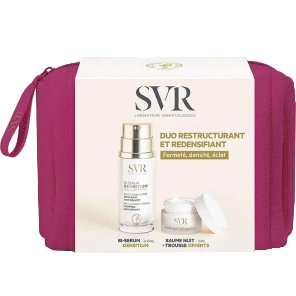 SVR Promo Densitium Double Concentrate Plumping Bi-Serum 30ml (2x15ml) & Night Balm 15ml & Δώρο Νεσεσέρ 1 Τεμάχιο