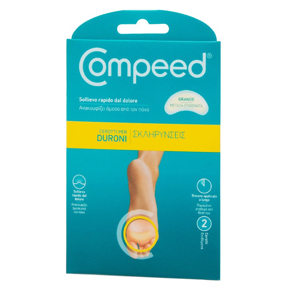 Compeed Compeed Μεγάλα Επιθέματα για Σκληρύνσεις Ποδιών 2 Τεμάχια