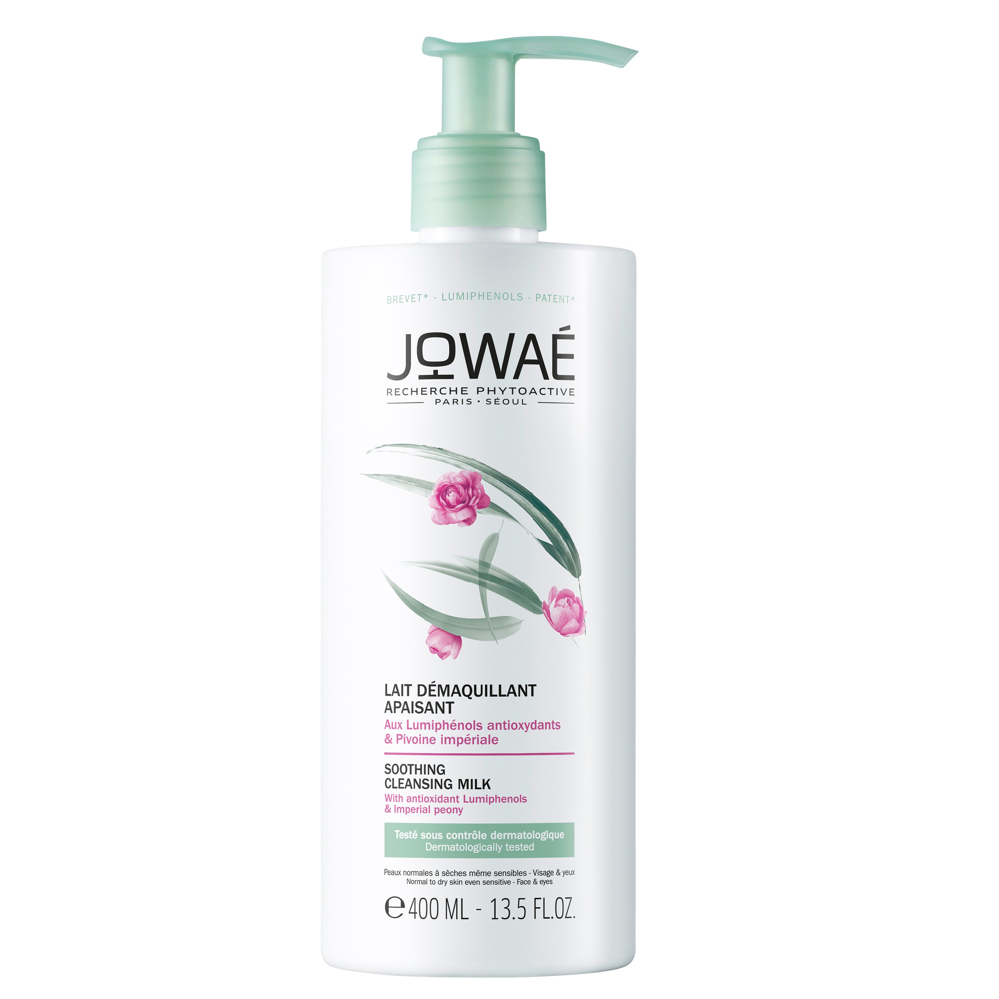 Jowae Soothing Cleansing Milk Καταπραϋντικό Γαλάκτωμα Καθαρισμού-Ντεμακιγιάζ Προσώπου-Ματιών, Κανονικές-Ξηρές Επιδερμίδες 400ml