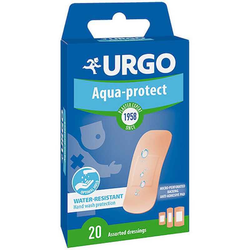 Urgo Aqua-Protect Pads Αντισηπτικά, Αδιάβροχα Αυτοκόλλητα Επιθέματα 20 Τεμάχια