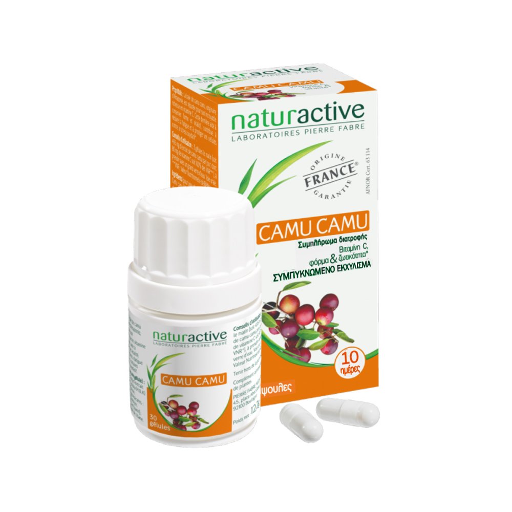 Naturactive Camu Camu Συμπλήρωμα Διατροφής που Αποτελεί Φυσική Πηγή Βιταμίνης C 30caps