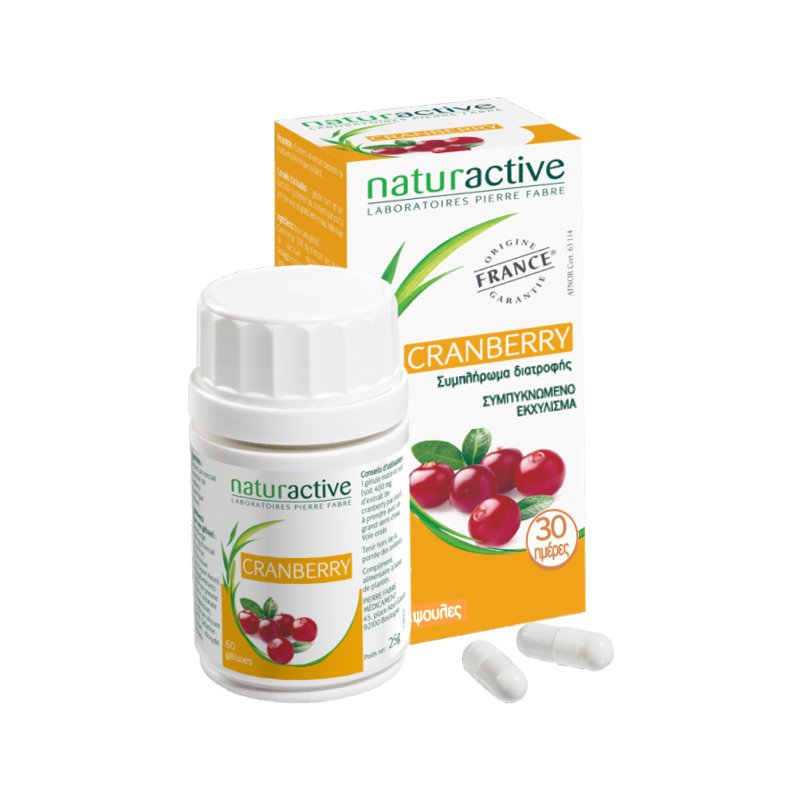 Naturactive Cranberry Συμπλήρωμα Διατροφής με Κράνμπερυ για την Πρόληψη Ουρολοιμώξεων 60caps