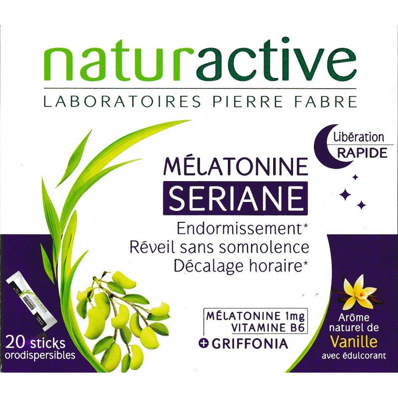 Naturactive Seriane Melatonine Συμπλήρωμα Διατροφής για την Αντιμετώπιση της Αϋπνίας 20 sticks